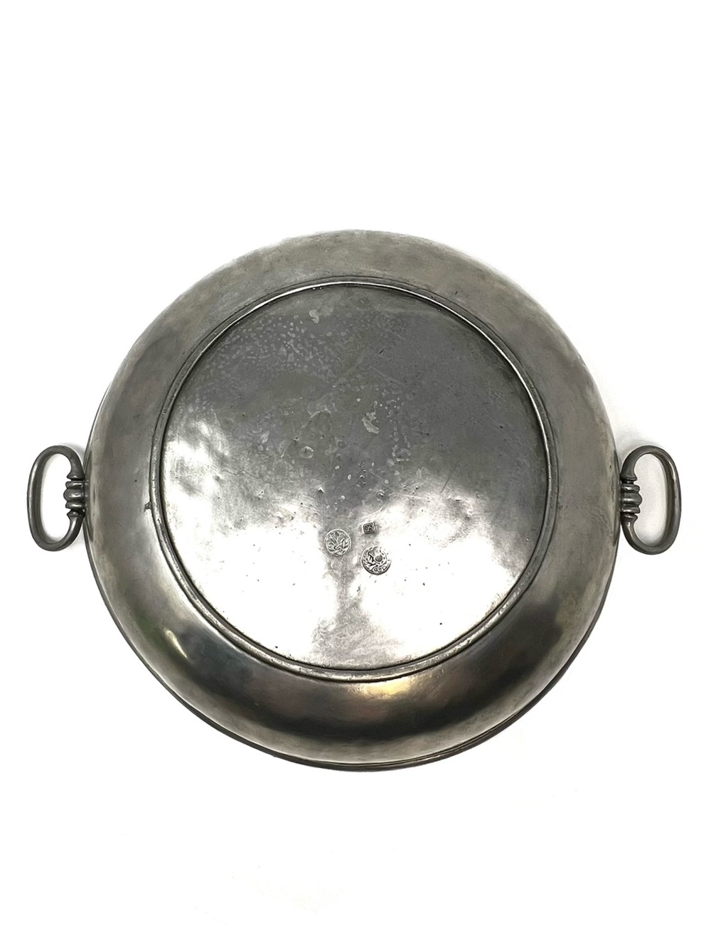 Cosi Tabellini Large ShallowPewter Bowl Fruit Bread Serveware Centerpiece - Picture 6 of 9